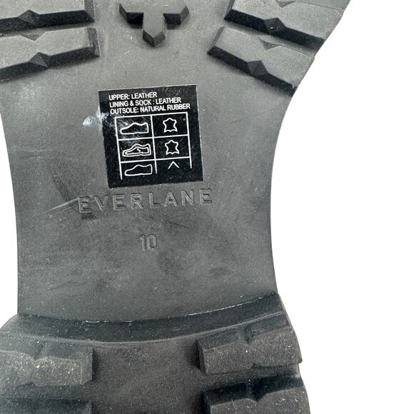 Everlane The Lug Sole Chealsea Boot Burgundy Leather‎ Size 10 - Picture 8 of 13